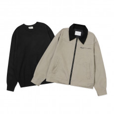 카라배색 디테일이 매력적인 캐주얼 자켓 코디!