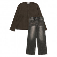 겨울에 입기 좋은 브라운 데일리 조합!